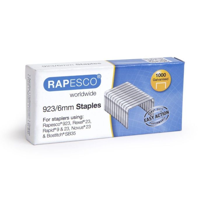 Rapesco No 23/6 Staples - Pack of 1000