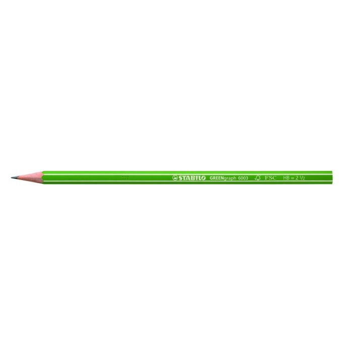 Stabilo FSC Graphite Pencils Without Eraser HB - Pack of 12