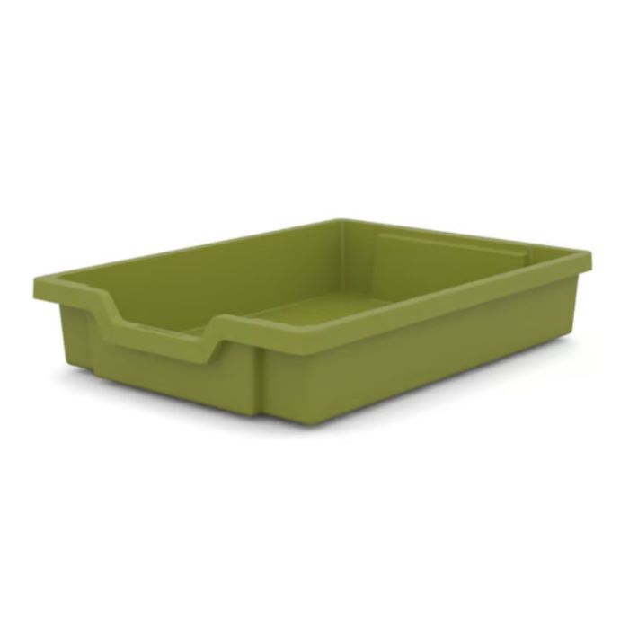 Gratnells Storage Tray Olive Green - Shallow