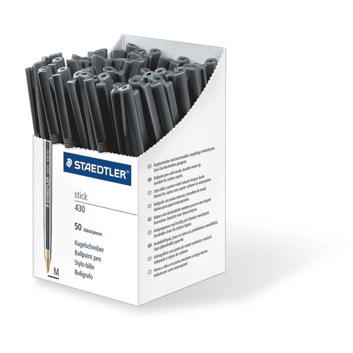 Staedtler Ballpoint Pens Medium - Black - Pack of 50