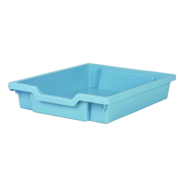 Shallow Storage Tray Steel Blue
