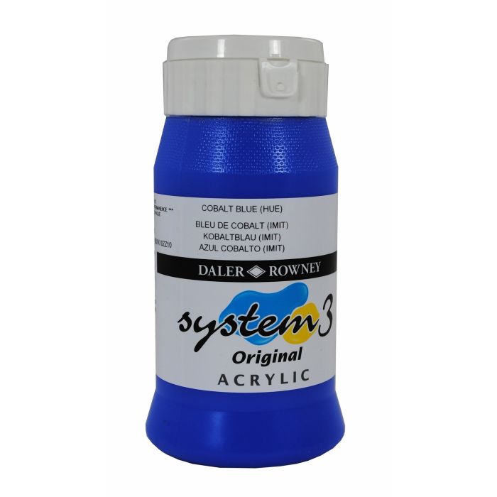 System 3 Acrylic 500ml - Cobalt Light Blue