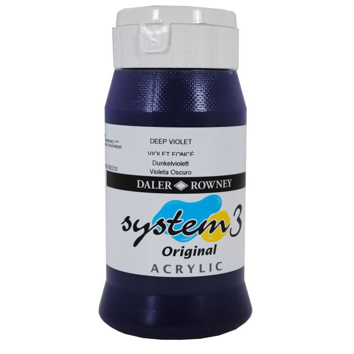 System 3 Acrylic 500ml - Deep Violet