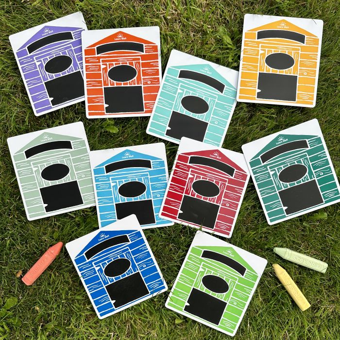 Beach Huts Chalkboards - Small Set of 10
