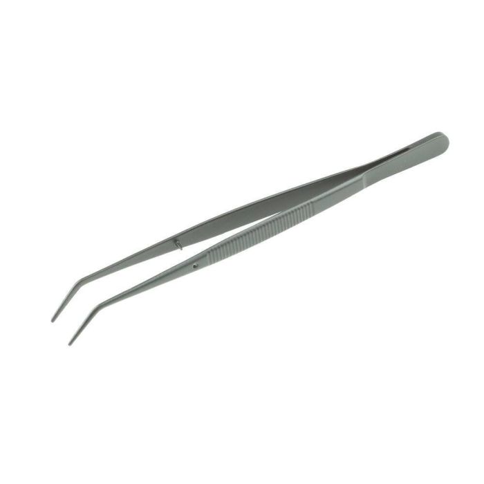 Teflon Coated Tweezer With Guide Pin and Curved Pointed Ends 6