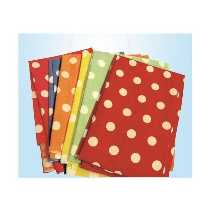 Spot Fabric x 1m - Pack of 6