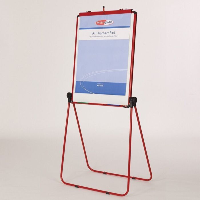 Ultimate Loop Leg Flipchart Easel - Red