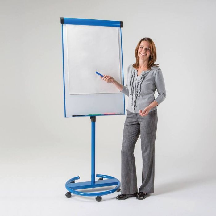 Ultimate Mobile Flipchart Easel - Blue