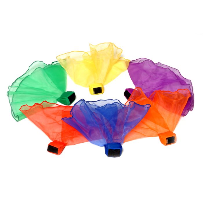 First-play Beanbag Throwing Scarves - Assorted - Pack of 6