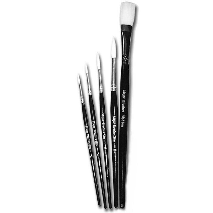 Water Colour Brushes Assorted - Pack of 5