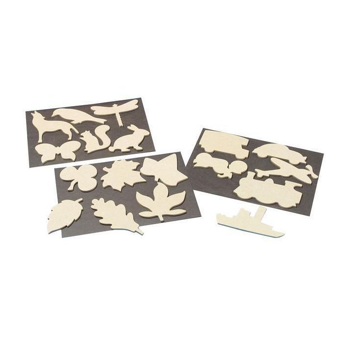 Wooden Drawing Templates Transport - Pack of 6