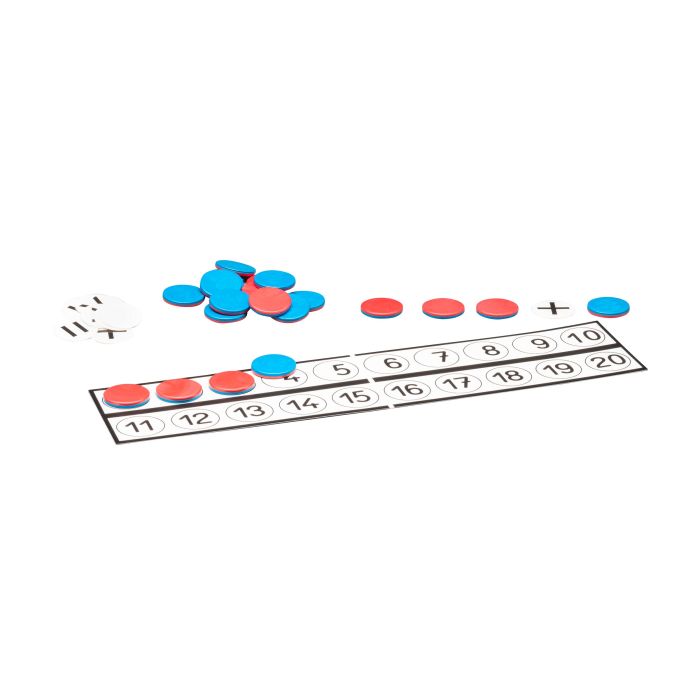 Counting Board with Chips and Arithmetic Signs
