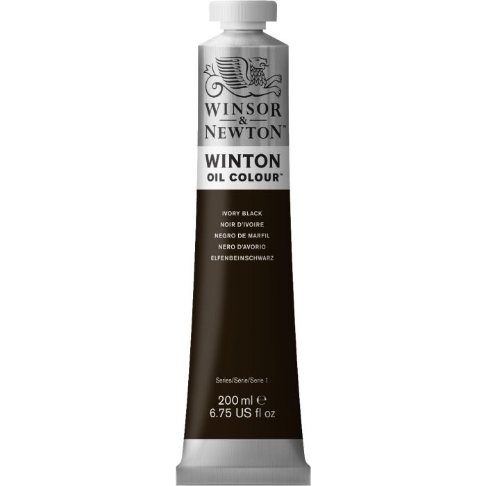 Winton Oil Colour 200ml - Ivory Black