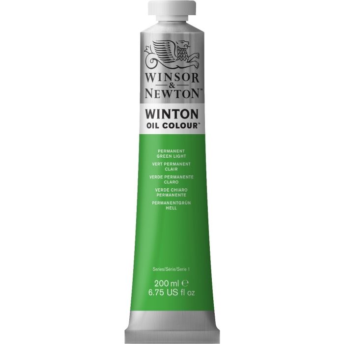Winton Oil Colour 200ml - Permanent Light Green