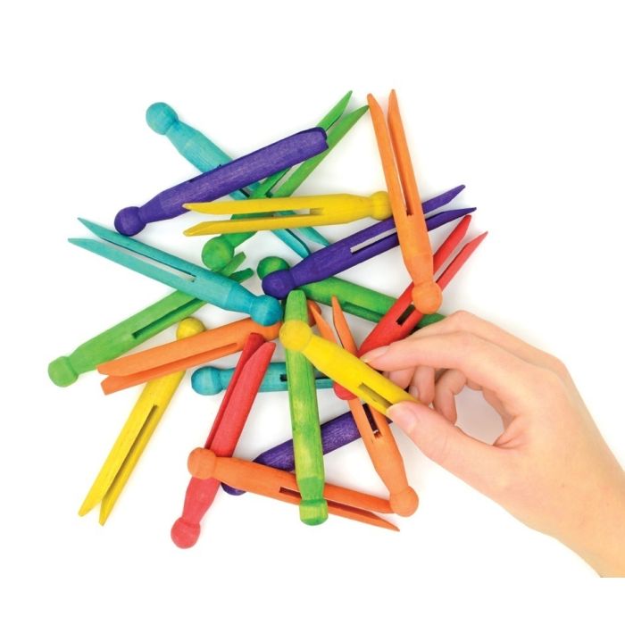 Dolly Pegs Coloured - Pack of 50