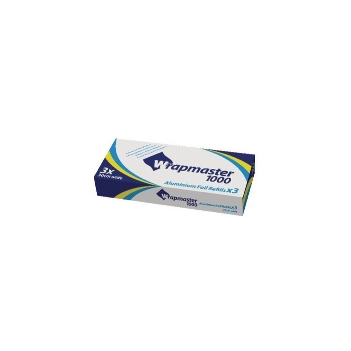 Wrapmaster 1000 Foil Refill 300mm x 30m - Pack of 3