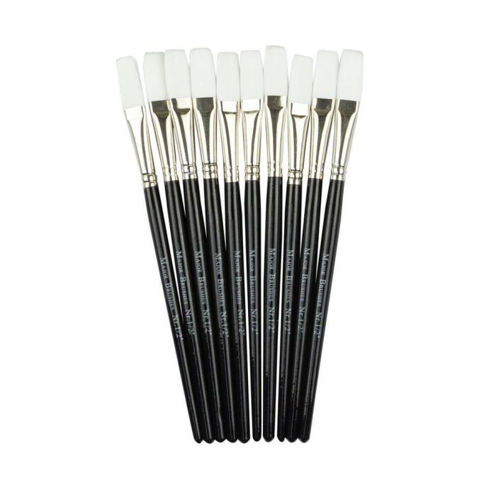Synthetic Sable Flat 1/2in - Pack of 10
