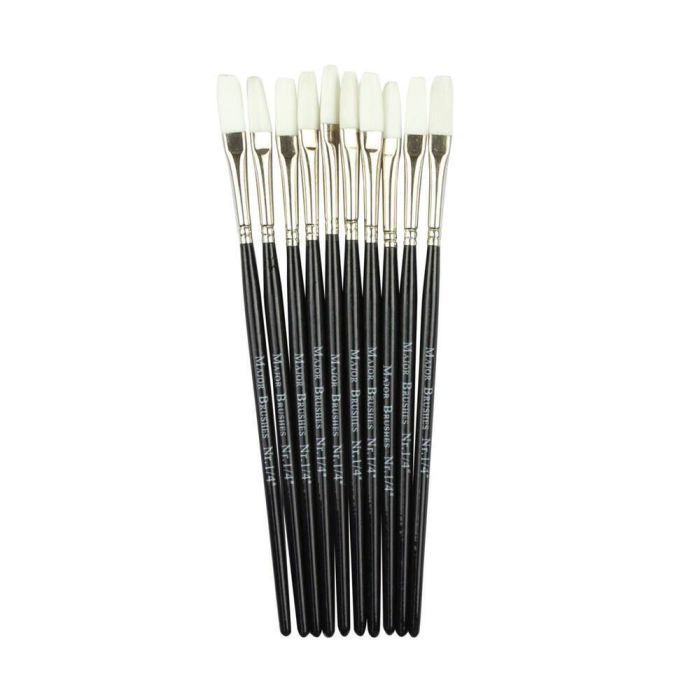 Synthetic Sable Flat 1/4in - Pack of 10