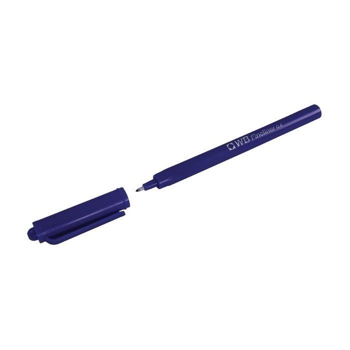 Fineliner Pens - Blue - Pack of 10