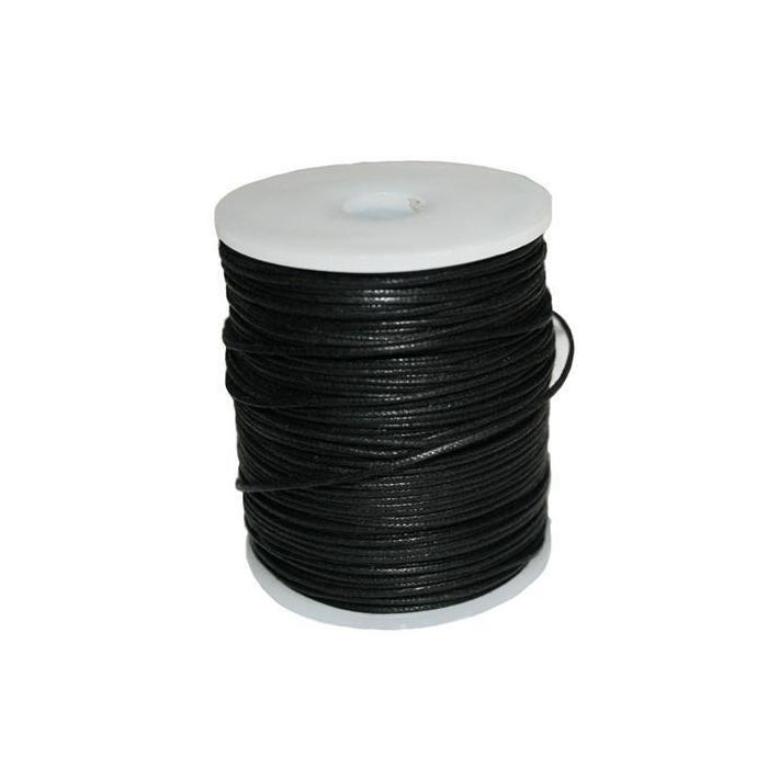 Waxed Cotton Cord 1mm x 100m