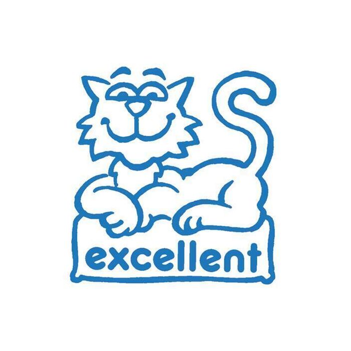 Xclamation Stamper - 'Excellent' Cat R Blue