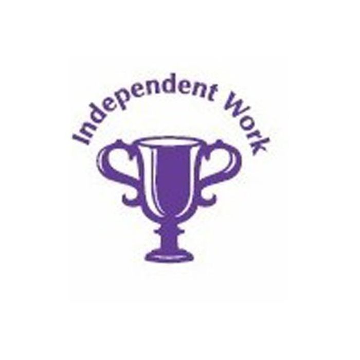Xclamation Stamper - 'Independent Work' Purple