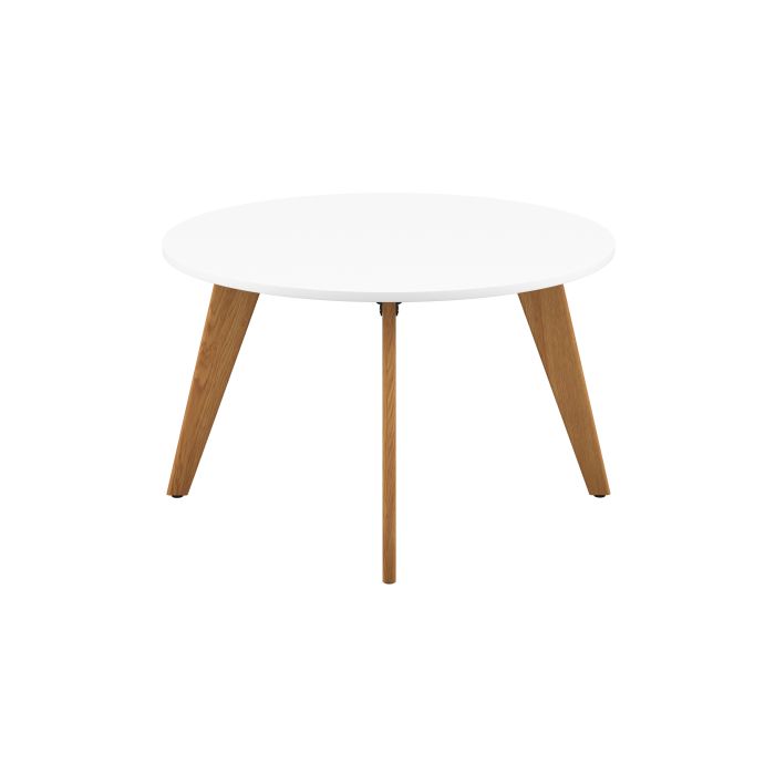 Plateau Round Meeting Table White 1200mm