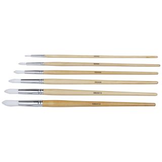 Student Round Synthetic Long Handled Brushes