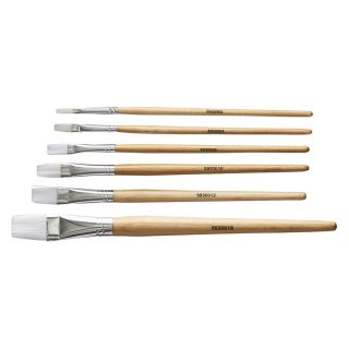 Specialist Crafts Student Flat Synthetic Short Handled Brushes