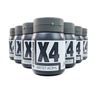 X4 Standard Acryl 500ml - Mars Black Bulk Pack
