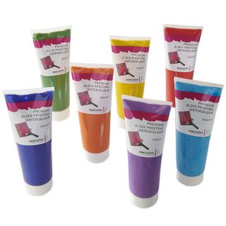Specialist Crafts Premium Block Printing Watercolours - 250ml Tubes