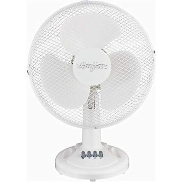 Desk Fan White - 300mm