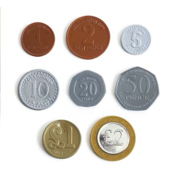Assorted Coins Plastic Play Coins Set