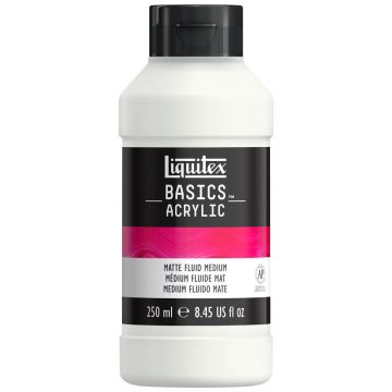 Liquitex Basics Acrylic Mediums - Matte Fluid - 250ml
