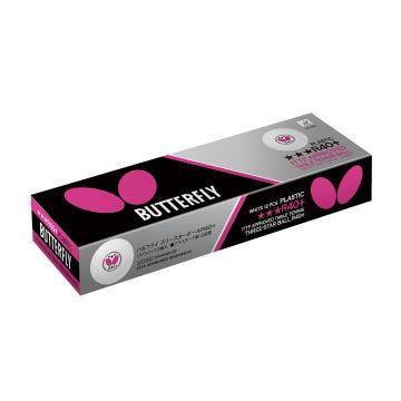 Butterfly R40+ 3 Star Table Tennis Balls - Pack of 12