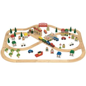 Bigjigs Toys Town and Country Train Set
