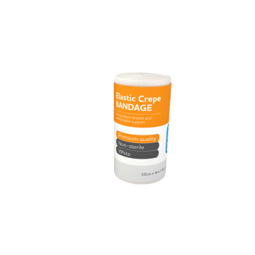 Crepe Bandage With Elastic Clips 100mm x 4m - Pack of 12