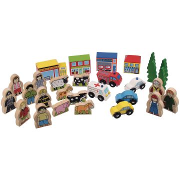 Bigjigs Toys Trackside Accessory Set