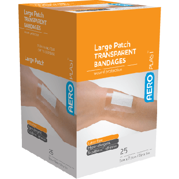 Transparent Plasters 75 x 50mm - Pack of 50