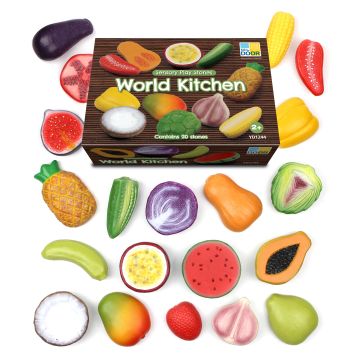 Yellow DOOR Sensory Play Stones World Kitchen - Pack of 20