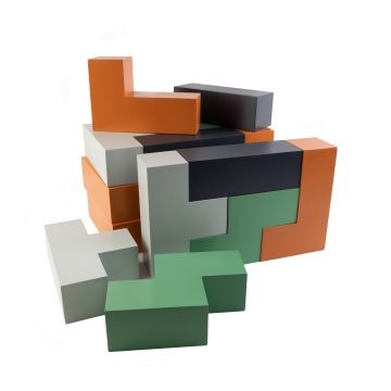 FSC Outdoor Wooden Puzzle Blocks