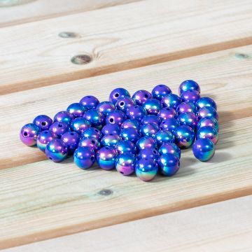 Metallic Beads - Pack of 50