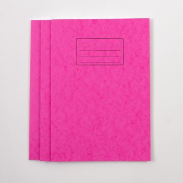 A4 Exercise Book 64P- 8mm Ruled With Margin- Pink - Pk50