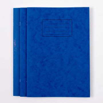 A4 Exercise Book 80 Page- 8mm Ruled- Blue - Pack of 50