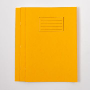 A4 Exercise Book 32- 8mm Ruled With Margin- Yellow - Pk100