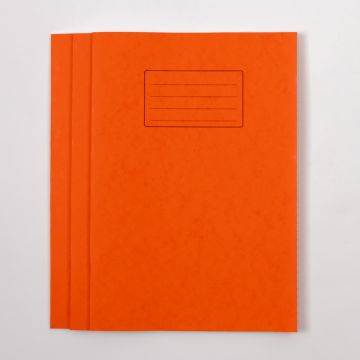 A4 Exercise Book 32 Page- 8mm Ruled/Margin- Orange - Pk 100