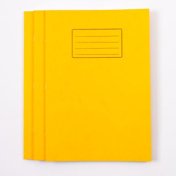 A4 Exercise Book 80P- 12mm Ruled/Plain Alternate- Yellow