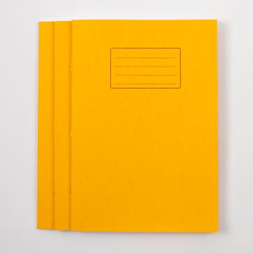 A4 Exercise Book 64 Page- 10mm Squared- Yellow- Pack of 50