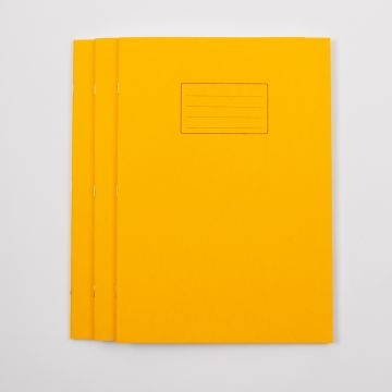 A4+ Exercise Book 80 Page- 8mm Ruled- Yellow - Pack of 50