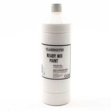 Classmates Ready Mixed Paint - White - 1L